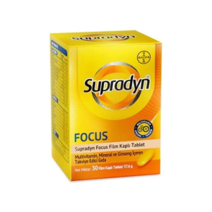Focus Multivitamin, Multimineral Ve Ginseng Içeren Takviye Edici Gıda 30 Film Kaplı Tablet
