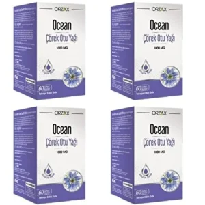Orzax Ocean Çörek Otu Yağı 60 Kapsül (4 adet)