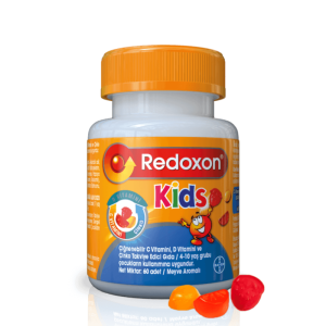 Redoxon Kids C Vitamini D Vitamini ve Çinko İçeren Çiğnenebilir Tablet 60 Adet