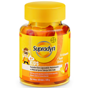 Supradyn Kids Multivitamin Ve Mineral 60 Çiğnenebilir Tablet