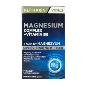 Magnezyum Complex 60 Tablet 125 Mg - Bisiglinat - Taurat - Malat - Sitrat - B6