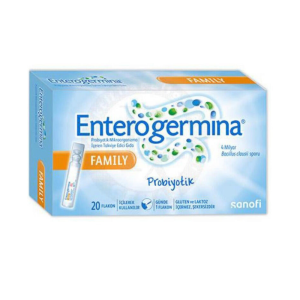 Enterogermina Family Probiyotik Mikroorganizma İçeren Takviye Edici Gıda 20 Flakon